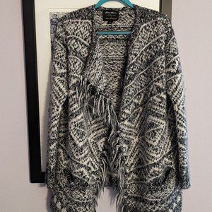 Limited Edition Ilaria Urbinati for Eddie Bauer Fringed Cardigan